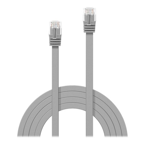 LINDY Cat.6 U/UTP Flat Cable 5m Grey