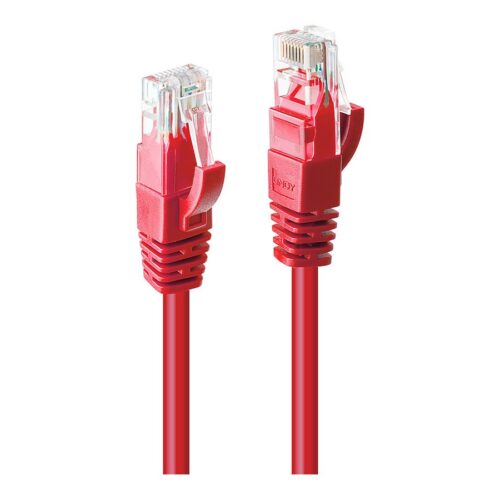 LINDY Cat.6 UTP Cable Red 3m