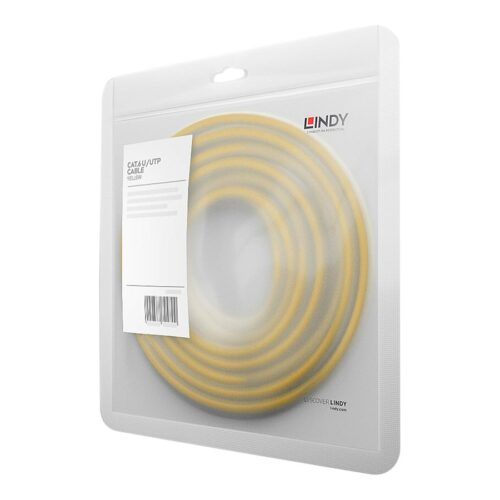 LINDY Cat.6 UTP Cable Yellow 3m