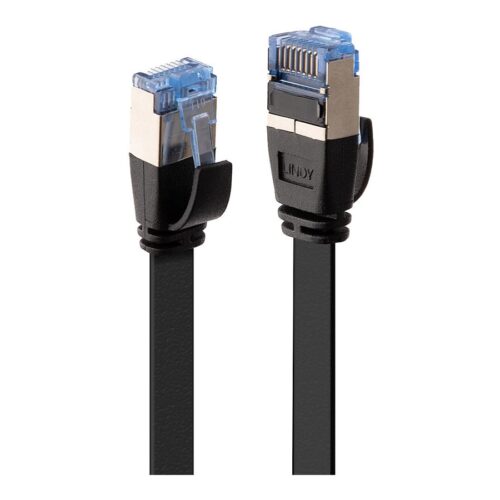 LINDY Cat.6A U/FTP Flat Patch Cable black 5m