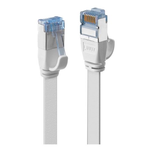 LINDY Cat.6A U/FTP Flat Patch Cable white 0.3m