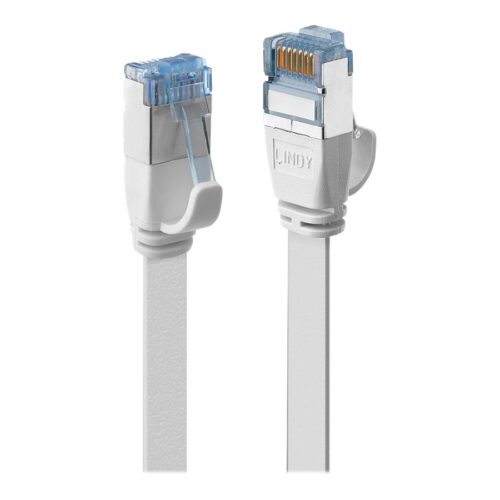 LINDY Cat.6A U/FTP Flat Patch Cable white 5m