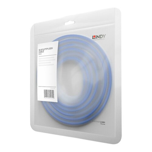 LINDY Cat.7 rawcable S/FTP PIMF LSOH blue 0.5m