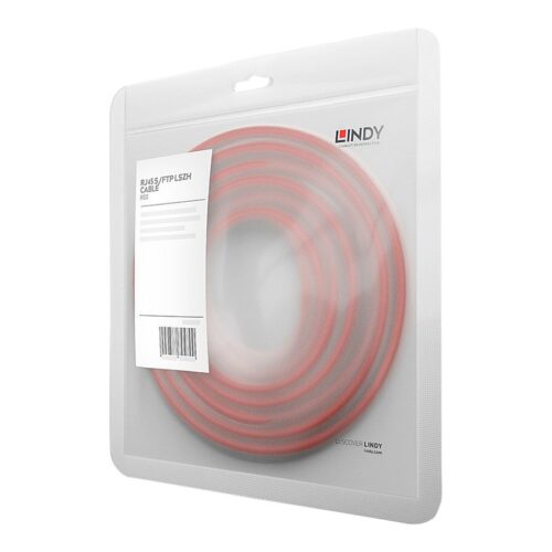 LINDY Cat.7 rawcable S/FTP PIMF LSOH red 2m