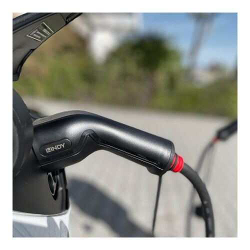 LINDY charging cable for e-vehicles Type 2 22kW 5m