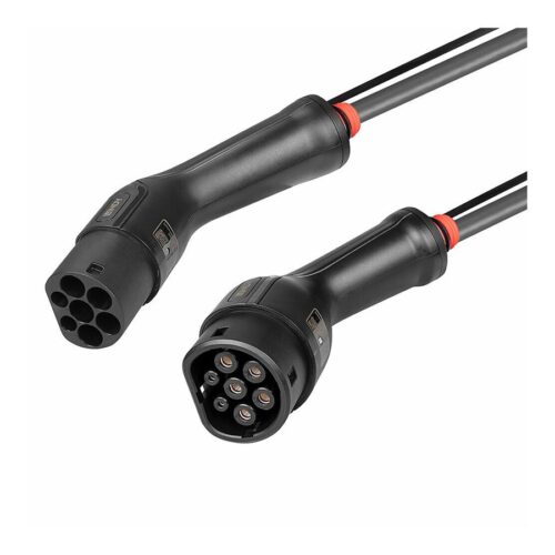 LINDY charging cable for e-vehicles Type 2 22kW 7m