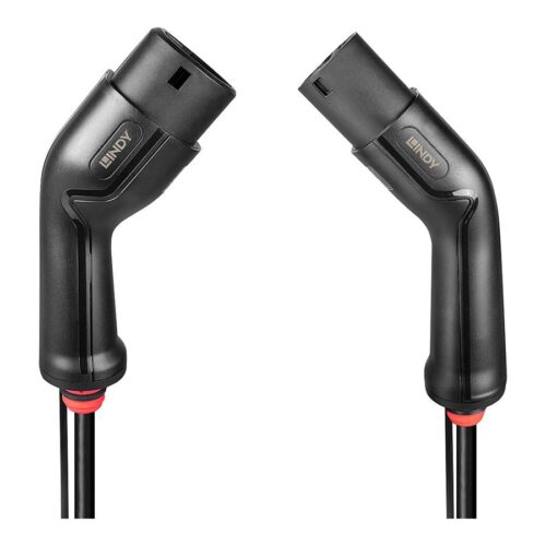 LINDY charging cable for e-vehicles Type 2 22kW 7m