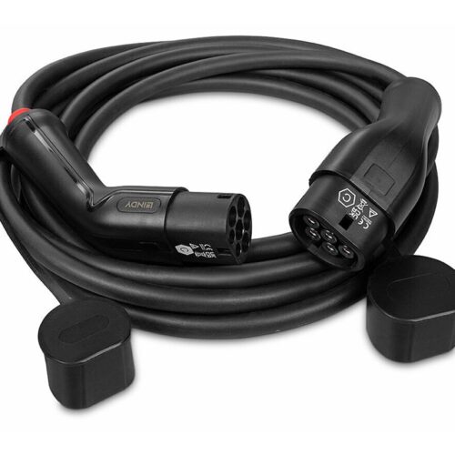 LINDY charging cable for e-vehicles Type 2 22kW 7m