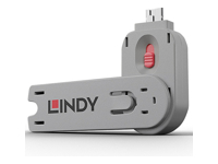 LINDY Clé pour bloqueur de port USB type A rose
