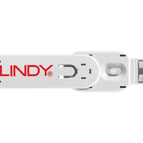 LINDY Clé USB et 4 bloqueurs de ports USB Blanc