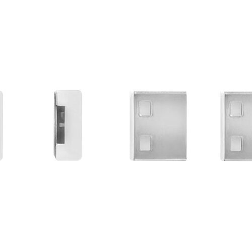 LINDY Clé USB et 4 bloqueurs de ports USB Blanc