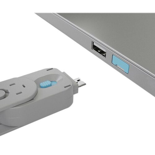 LINDY Clé USB et 4 bloqueurs de ports USB Bleu