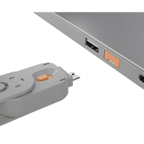 LINDY Clé USB et 4 bloqueurs de ports USB Orange