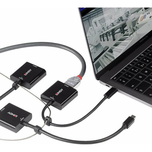 LINDY Converter Set USB Type C MiniDP and DP to HDMI 18G