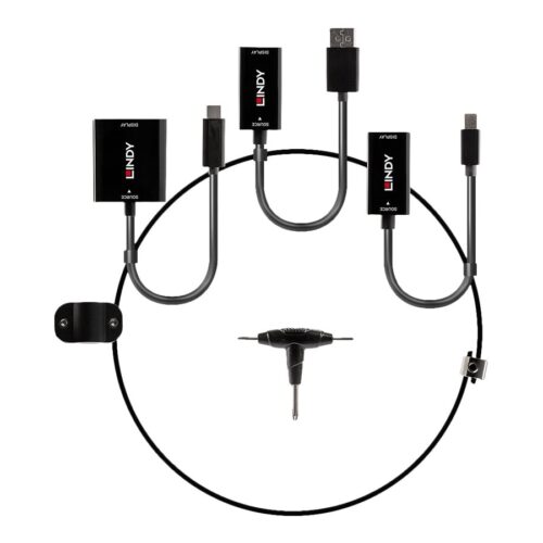 LINDY Converter Set USB Type C MiniDP and DP to HDMI 18G