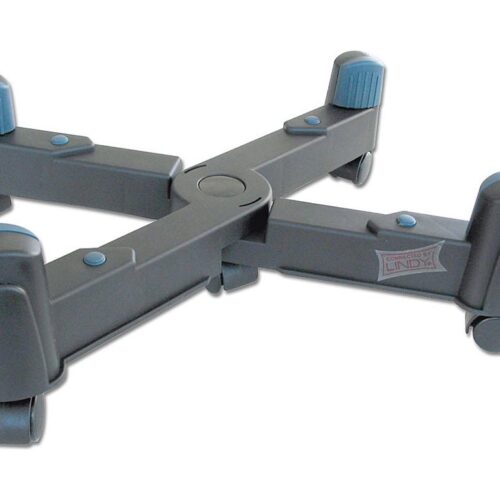 LINDY CPU-Stand plastic black with 5 rolls for PC width 3-25.5cm