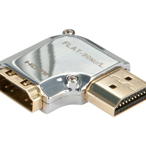 LINDY CROMO HDMI Adapter 90degree Left Connector type AM to AF
