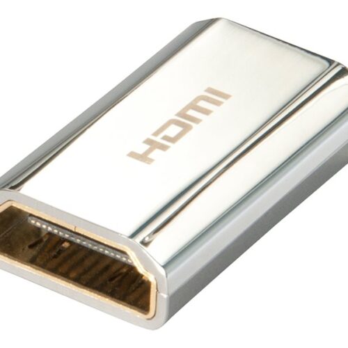 LINDY CROMO HDMI Female / Female Adapter. Gold plated HDMI Type A Female to HDMI Type A Female