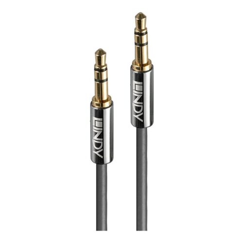 LINDY Cromo Line Audio Cable Stereo 3.5mm-3.5mm M-M 1m anthrazit