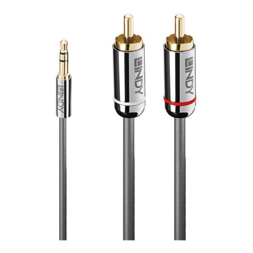 LINDY Cromo Line Audio Cable Stereo 3.5mm-RCA M-M 5m anthrazit