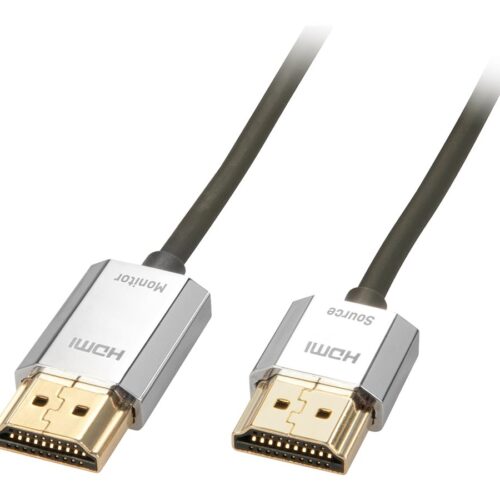 LINDY CROMO Slim HDMI High Speed A/A Cable 3m with Ethernet