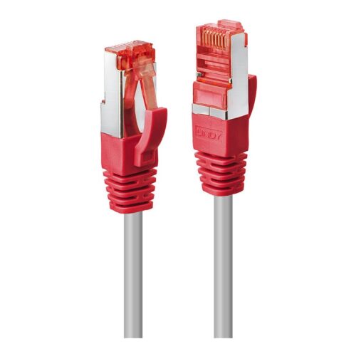 LINDY CrossOver Cat.6 S/FTP 1m Gigabit ready Grey with Red boot