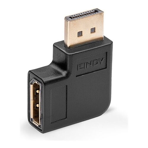 LINDY DisplayPort 1.4 Adapter 90 left Angled M/F