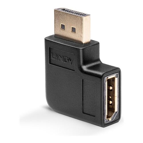 LINDY DisplayPort 1.4 Adapter 90 right Angled M/F
