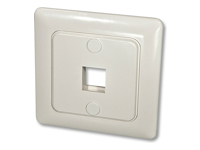 LINDY Face Plate DE for 1 Keystone Face plate with cover 80×80