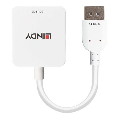 LINDY HDMI 18G to DisplayPort 1.2 Converter Connects an HDMI source to a DisplayPort display