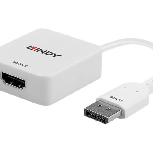LINDY HDMI 18G to DisplayPort 1.2 Converter Connects an HDMI source to a DisplayPort display