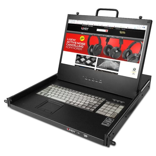 LINDY HDMI DP & VGA KVM LCD 17p Full HD Console