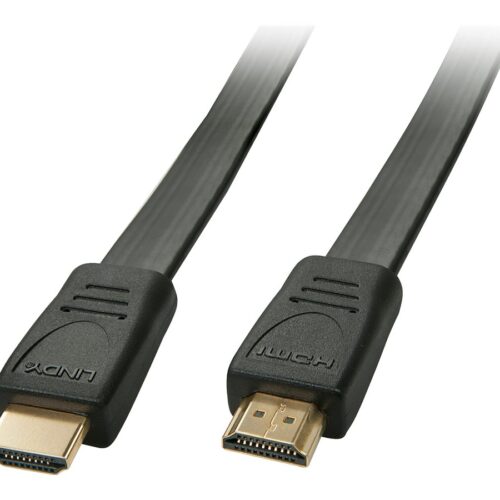 LINDY HDMI HighSpeed Flat Cable 0.5m HDMI 2.0/HDTV and HDCP compatible