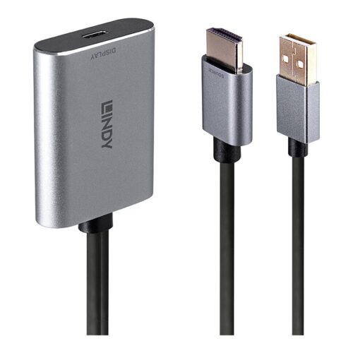 LINDY HDMI to USB Type C Converter with USB Power