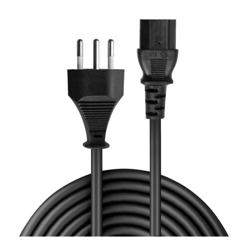 LINDY IEC-Mains lead 2m Swiss Plug to IEC C13