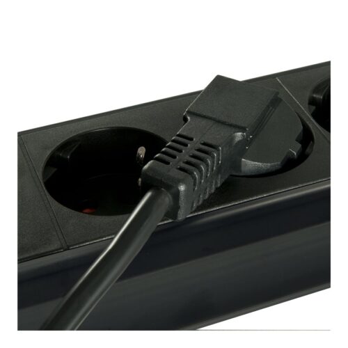 LINDY IEC Mains lead angled 2m Schuko to C13