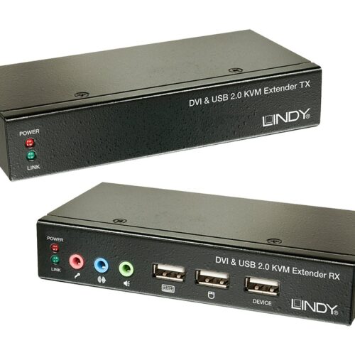 LINDY Kit extender KVM Cat.5 Classic DVI USB audio 50m