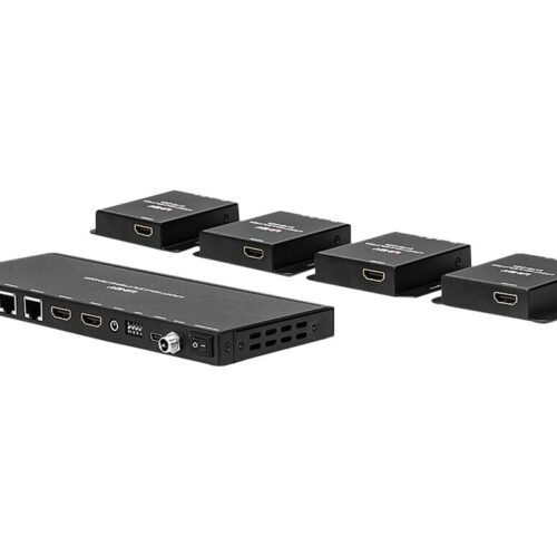 LINDY Kit Extender Splitter 4 Ports HDMI & IR avec Loop Out Cat.6 50m