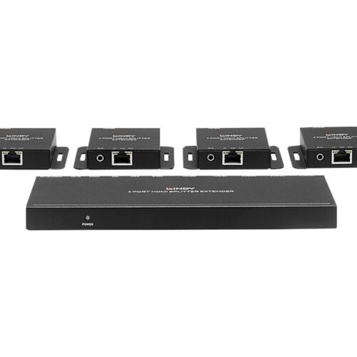 LINDY Kit Extender Splitter 4 Ports HDMI & IR avec Loop Out Cat.6 50m