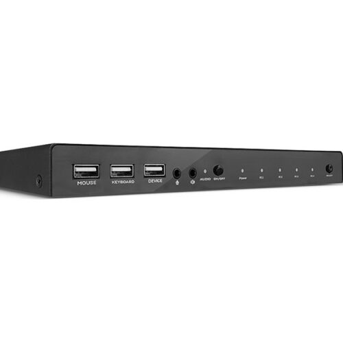 LINDY KVM Switch HDMI 18G USB 2.0 & Audio 4 Port