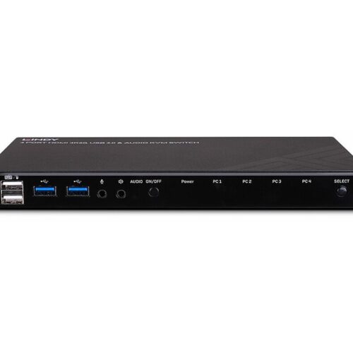 LINDY KVM Switch HDMI 4K60 USB 3.0 & Audio 4 Port