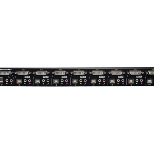 LINDY KVM Switch Pro USB 2.0 Audio DVI-I 8. 19p 8 Port USB 2.0 + DVI-I + Audio