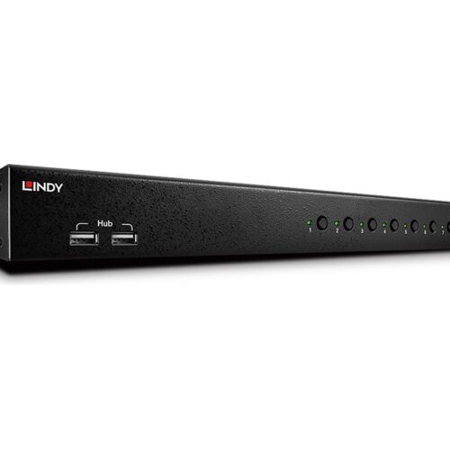 LINDY KVM Switch Pro USB 2.0 Audio DVI-I 8. 19p 8 Port USB 2.0 + DVI-I + Audio