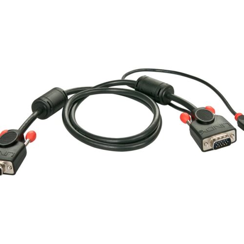 LINDY KVM system cable KVM Switch Combo Series USB 1m. HD15M – HD15M+USB-AM 3m