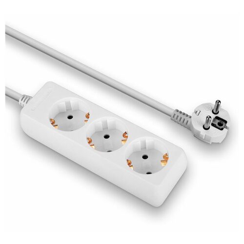 LINDY Mains 3 way gang socket