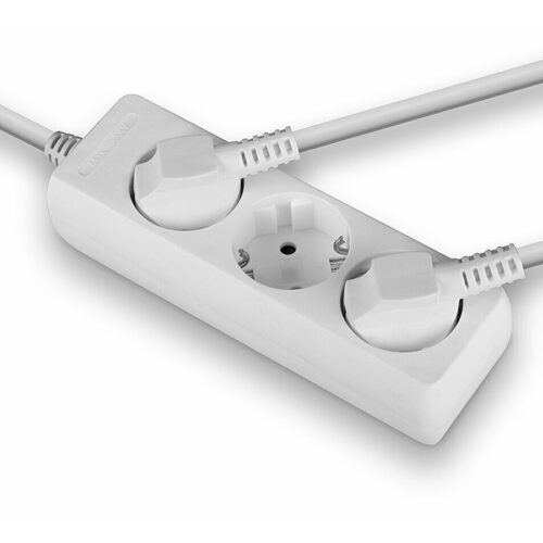 LINDY Mains 3 way gang socket