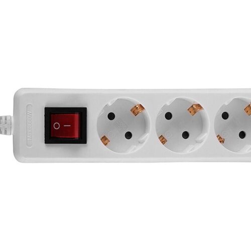 LINDY Mains 3 way gang socket with on/off switch