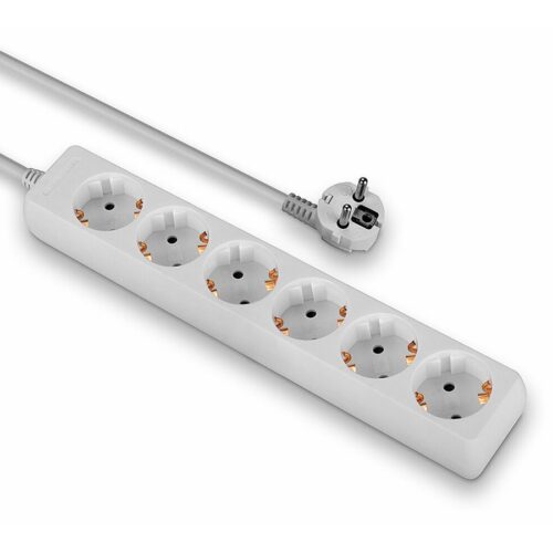 LINDY Mains 6 way gang socket