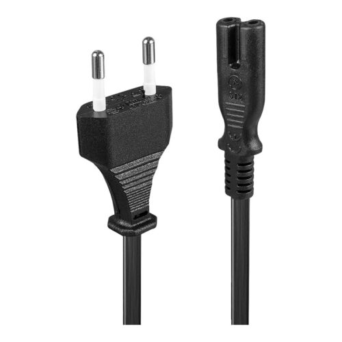 LINDY Mains Cable with Euro Connector 2m