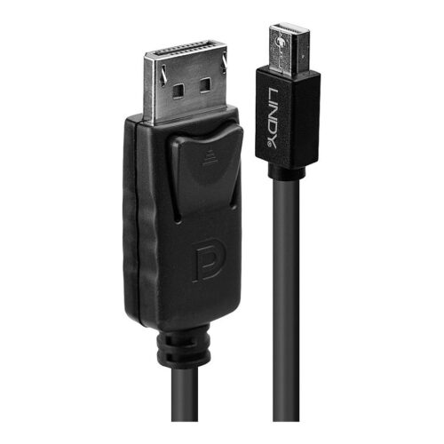 LINDY Mini DP to DP Cable black 2m MiniDisplayPort to DisplayPort